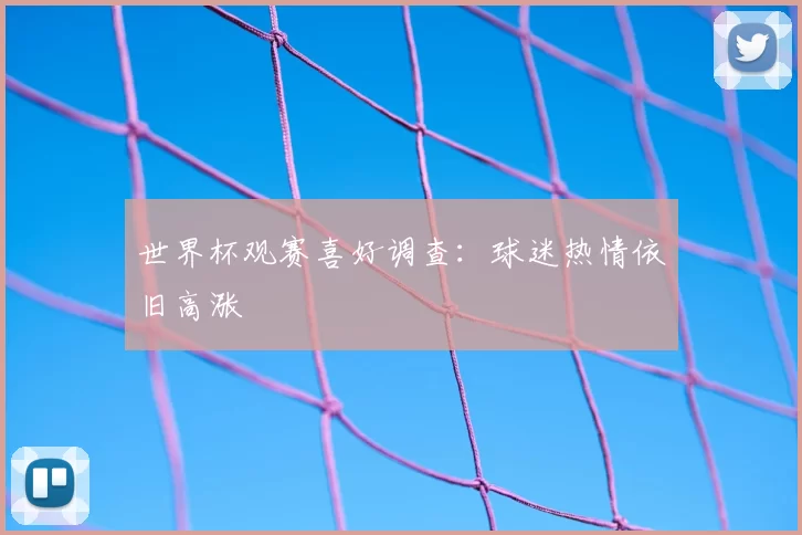世界杯观赛喜好调查：球迷热情依旧高涨