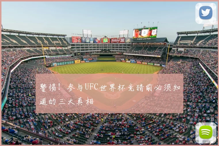 警惕！参与UFC世界杯竞猜前必须知道的三大真相